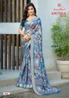 Kritika Vol 5 By Kashvi Dull Moss Kasab Daily Wear Saree Exporters In India